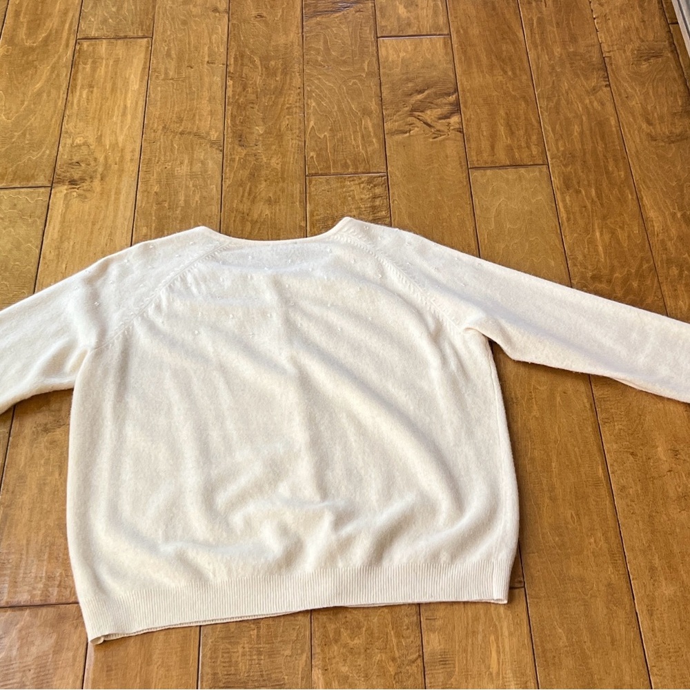 Talbots Ivory Button-Up Cardigan - Picture 3 of 11